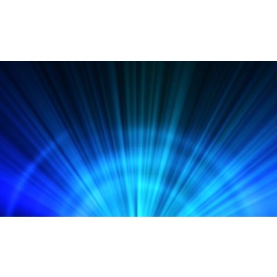 Beautiful blue beams streaking across the skyline.