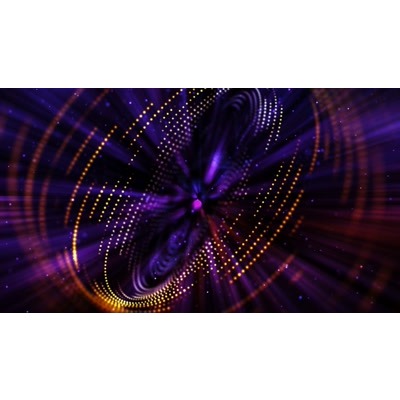 Circular beaded rotation in a bright lighted display.