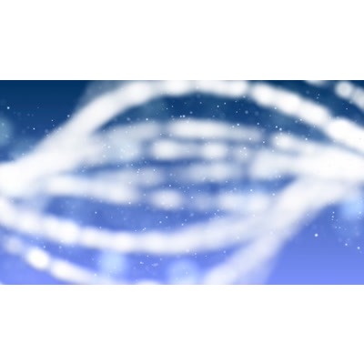 Twisting beads of wire through a blurry starred skyline.