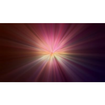 Solar flare of beaming light rays.