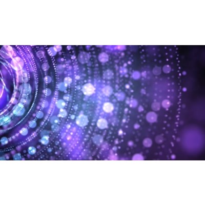 Bright colorful spinning wheel on a purple background.