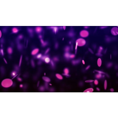 Purple circles spinning around on a darkened background.