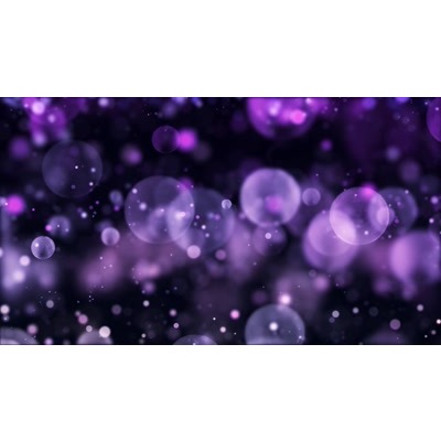Purple particles flowing across a darken background.