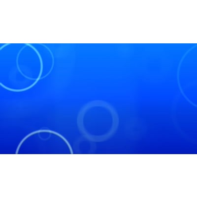 Circles floating across a blue background.