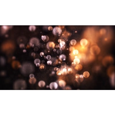 Colorful rings floating across this abstract background.