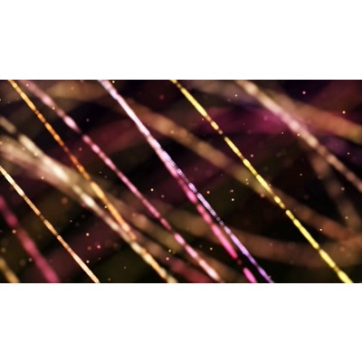 Streaming beads of colorful light on this abstract video.