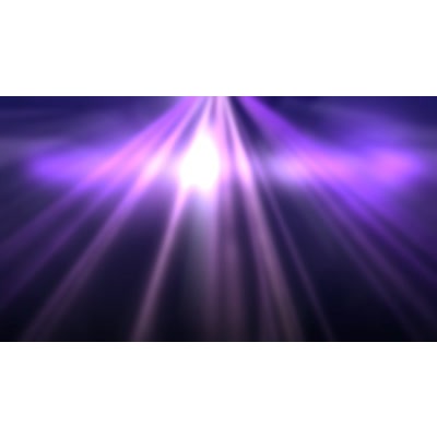 Brilliant beams of light on abstract video.