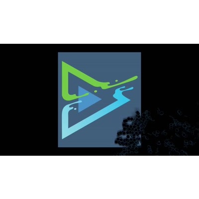 An orange light moves around and pushes hexagon tiles away from your custom design.