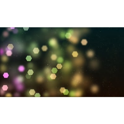 Colorful hexagons and spheres dancing around this abstract video.