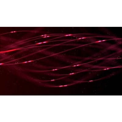 Colorful scarlet coils twist across this abstract video.