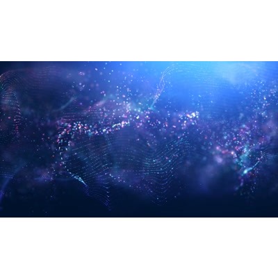 Waves of colorful light across this abstract video