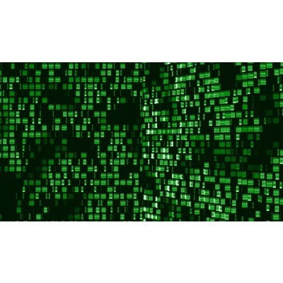 Emerald design of square colors on this abstract video background.