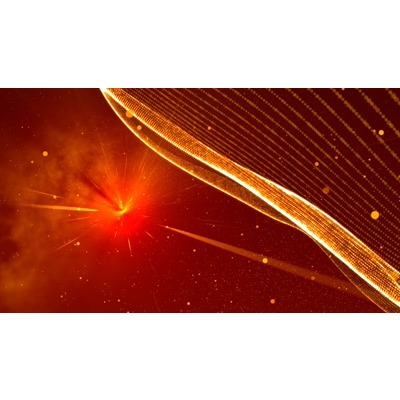 Brilliant colored rays flow across this abstract video.