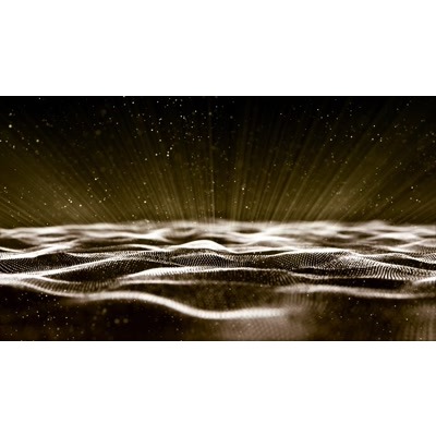 Light ray ripple through this abstract video.