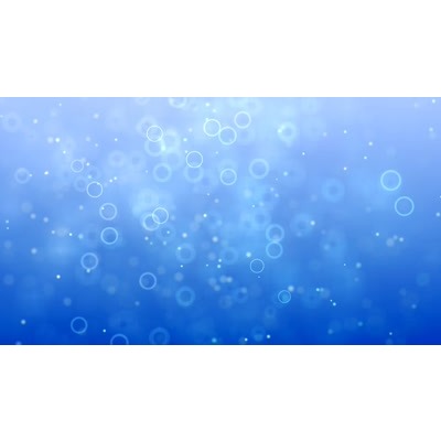 Particles flow across this blue 
abstract video background.