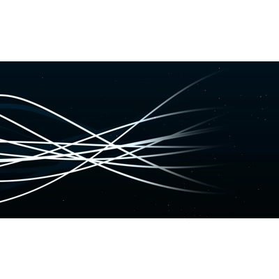 Colorful lines flow across this abstract video.