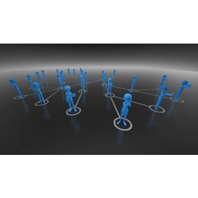 This video represents people and their electronics connected via their devices.