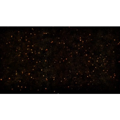 Dim particles light up this abstract video. 