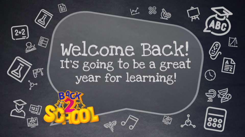 back 2 school video background preview image.