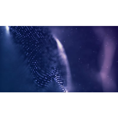 Beaded pattern glides across this abstract background video.