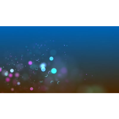 Colorful particles flow across this abstract video.