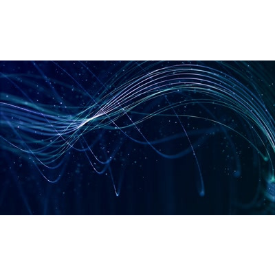 Winding rays of light drift across this video background.