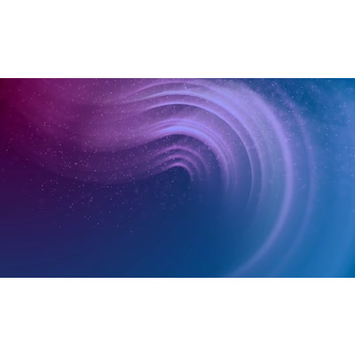 Colorful waves of light float across this video background.