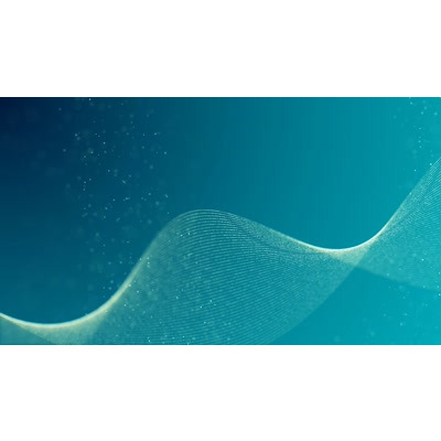 Waves of light flow across this abstract video.