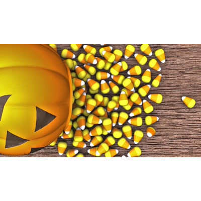 Halloween Candy Corn Spill