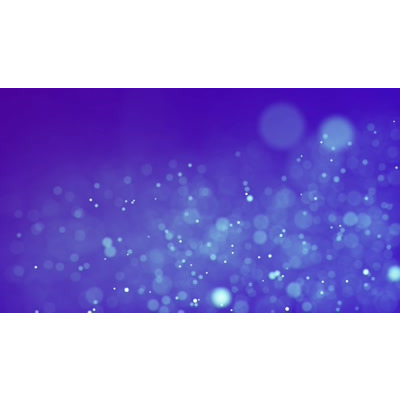 Sparkling particles dot this video background.