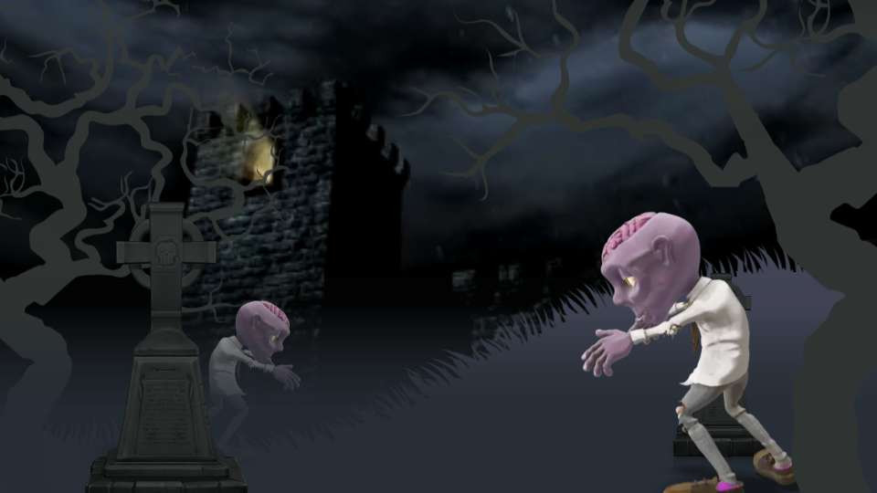 zombie graveyard video background preview image.