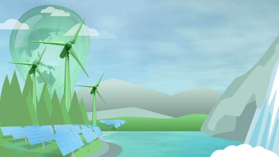 green sustainable nature video background preview image.