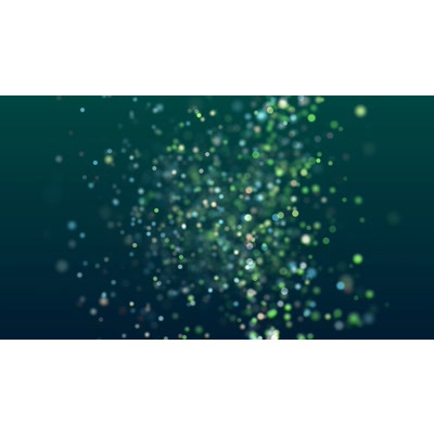 An array of particles float across this abstract video.