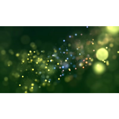 An array of particles float across this abstract video.