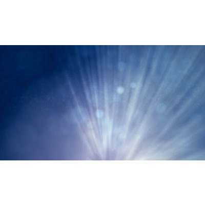 Brilliant beams of light on abstract video.