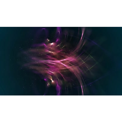 Brilliant particles of light on abstract video.