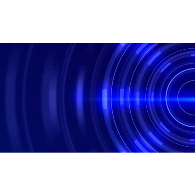 A beaming opening of light cast into space