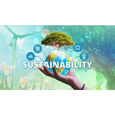 sustainability hand video background preview image.