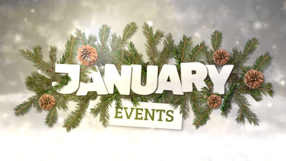 month of january video background preview image.