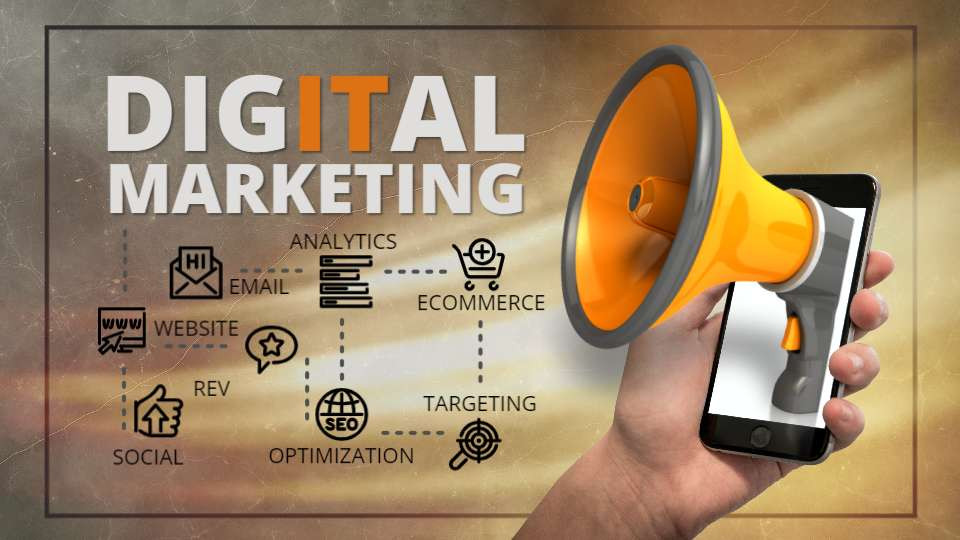 digital marketing video background preview image.