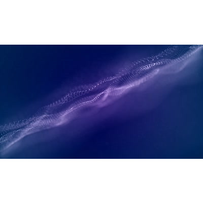 Pattern of colorful light waves on this abstract video.