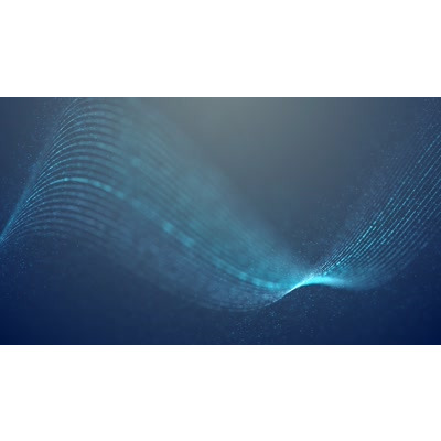 Streaming colorful particles waves float across this background video.