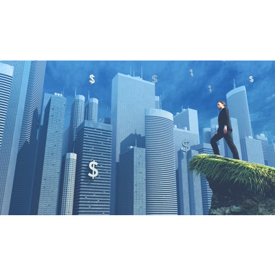 Businessman Outlook Dollar