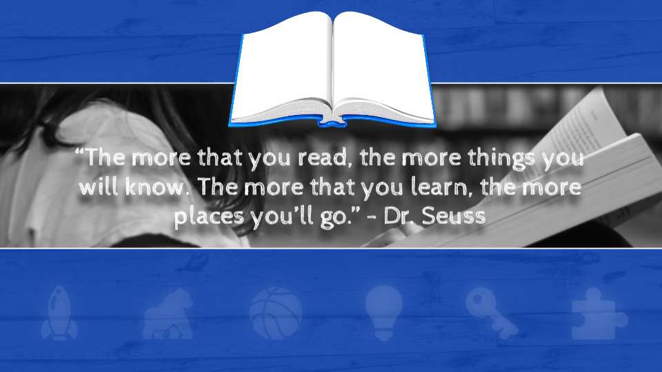 book opening video with quote video background preview image.