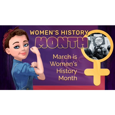 womens history video background preview image.