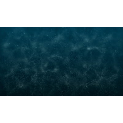 Blue particles flow across this video background.