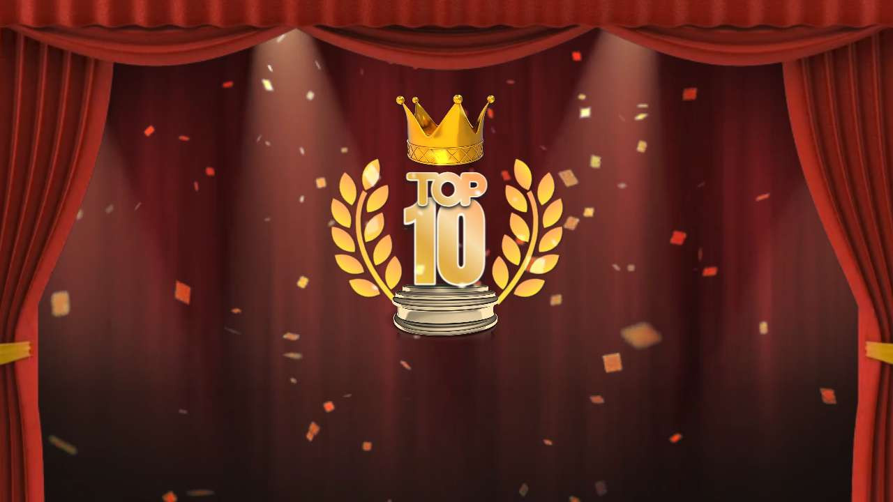 top ten award video background preview image.