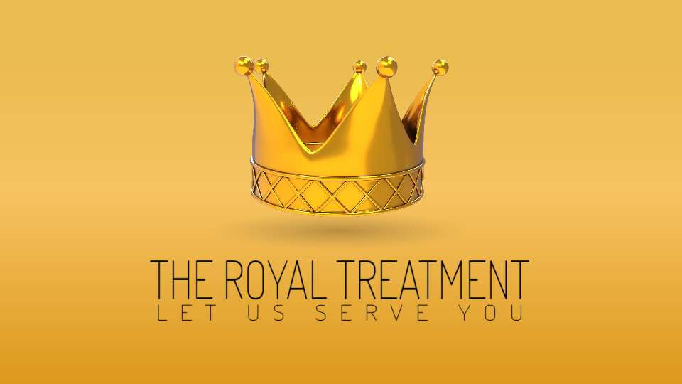 royal treatment video background preview image.