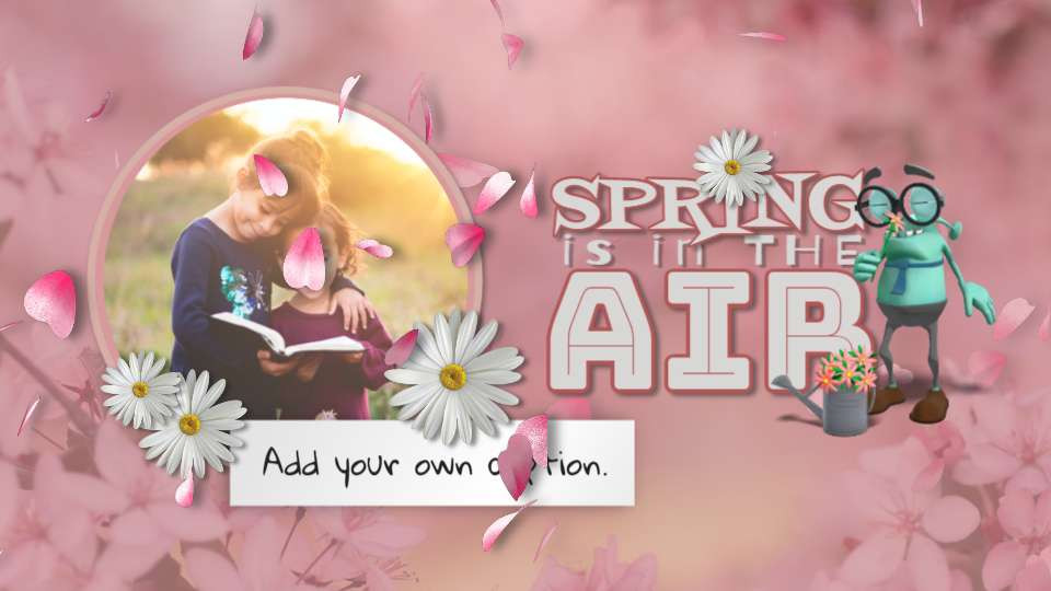 spring in the air video background preview image.