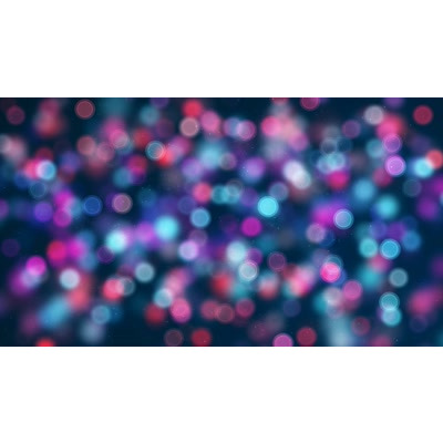 Colorful spheres floating on a purple surface